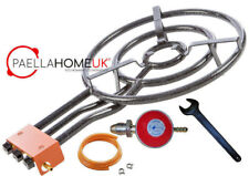 45cm Original Paella Pan (20-70cm) 3 RIng Gas Burner +1.5kg/h Propane Regulator 