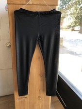 Womens Leggings Zara Size L Black Animal Print Leggings