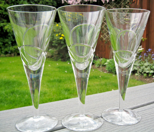 Crystal wine champagne - 3x,