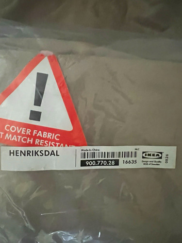 Ikea henriksdal beige faux - beige,