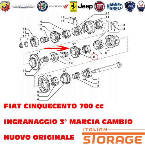 Fiat cinquecento 7cc gear - 0.7cc,