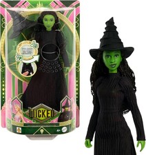 Mattel Wicked Singing Elphaba Fashion Doll & Accessories Posable (HYM40)