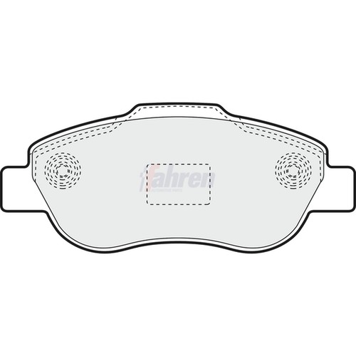 Brake pads set for - brake, fiat