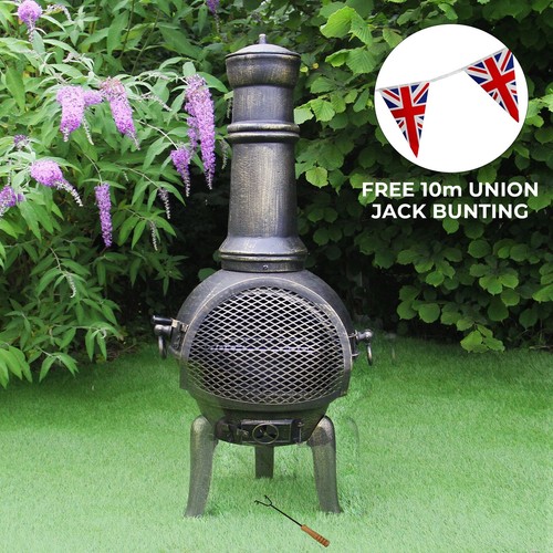 Cast iron chiminea garden - iron,