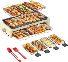 Aoran Electric Smokeless Grill, 1800W Nonstick Indoor Griddle Pan 19.6'' x 9''