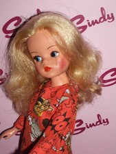 Sindy Vintage Dressed Long Curled Blond Hair Doll In 60's Tom & Jerry Outfit