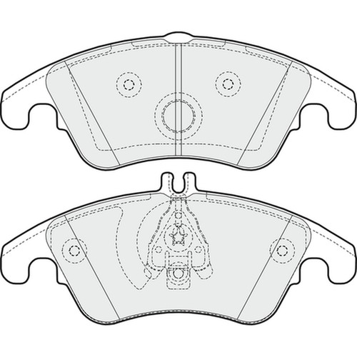 Brake pads set - for, mercedes