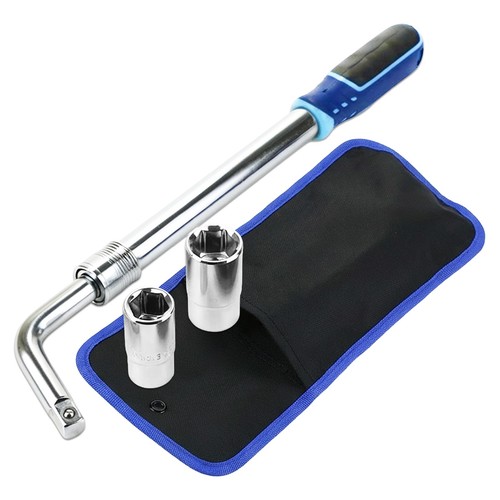Extendable wheel nut wrench - extendable,