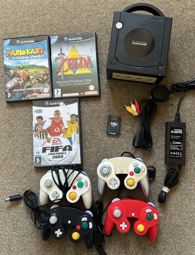 Gamecube console all wires - console,,