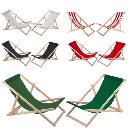 Set deck chairs reclining - deck,