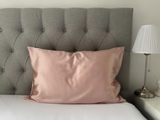 Premium 100% Pure Mulberry Silk Pillowcase Pink 22 Momme Grade6A Both Sides Silk