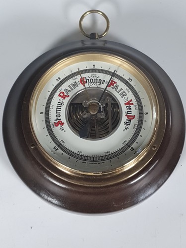 Vintage aneroid barometer - vintage,