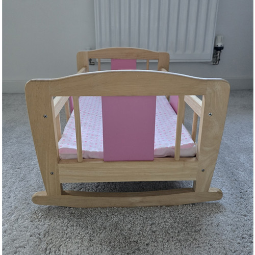 Wooden doll crib - crib, and
