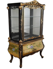 Gold Leaf Display Cabinet with