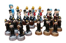 VTG SUPERCAST Chalk Wear 24 Chess Figurines Roaring Twenties Not Complete Set