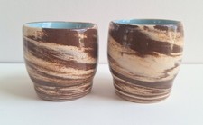 Vintage Pair Of Marbled Mocha