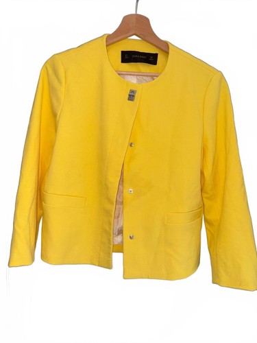 Zara bright yellow blazer