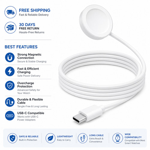Magnetic charger for apple - magnetic,