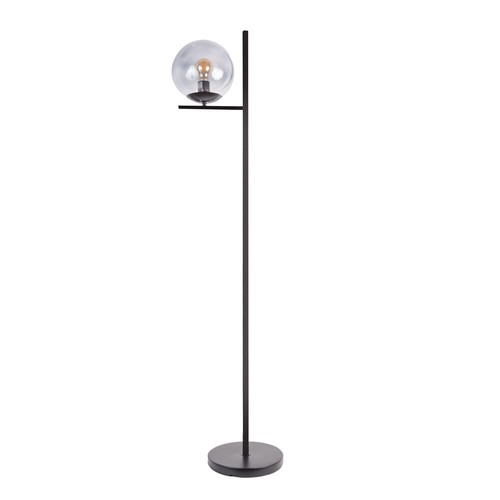 Metal floor lamp black - metal,