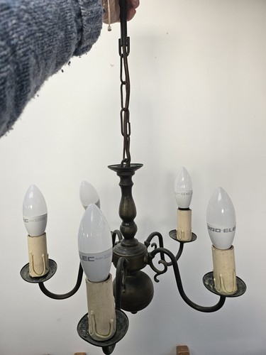 Flemish dutch chandelier brass - dutch,