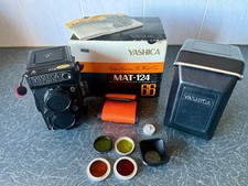 Yashica Mat 124 G  120 6x6 TLR Film Camera, 80mm F3.5, box, manual and filters