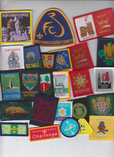 Boy scout badges - badges, x