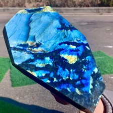 2.02LB Natural Gorgeous Labradorite QuartzCrystal Stone Specimen Healing