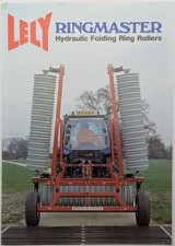 Original Lely Ringmaster Folding Ring Rollers Single Sheet Brochure, c 1980's
