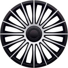 15" Wheel Trims For Vauxhall Zafira Covers Hub Caps Black & Silver Set of 4