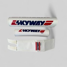 Skyway By Skyway Designs TA BMX Old School 3 Pad Frame Set.  WHITE/BLUE/RED NEW