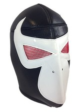 BANE (pro-fit) Wrestling Halloween Mask Lucha Libre - Black/White