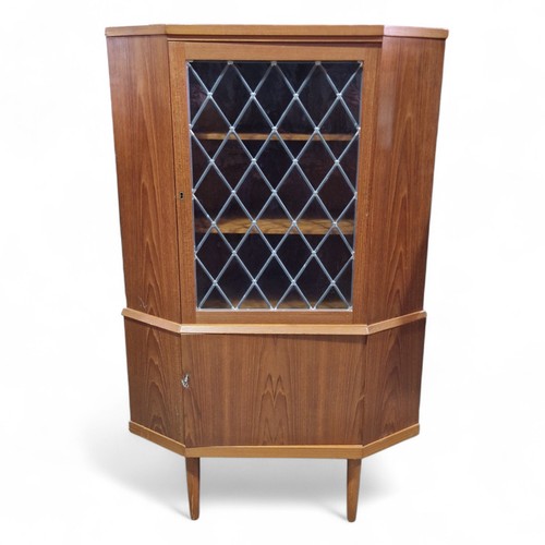 Vintage teak corner cabinet - vintage,