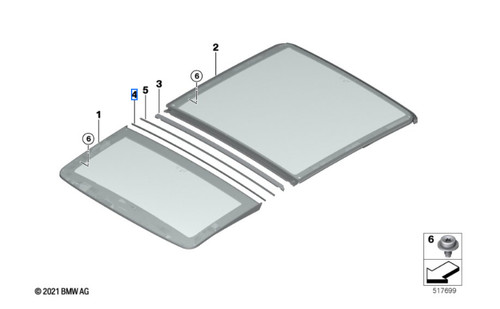 Genuine bmw sunroof seal for - genuine,