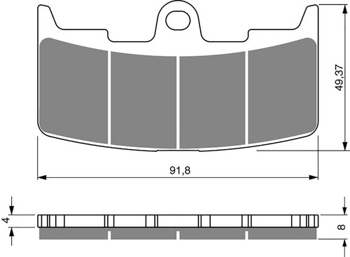 Brake disc pads front - disc,