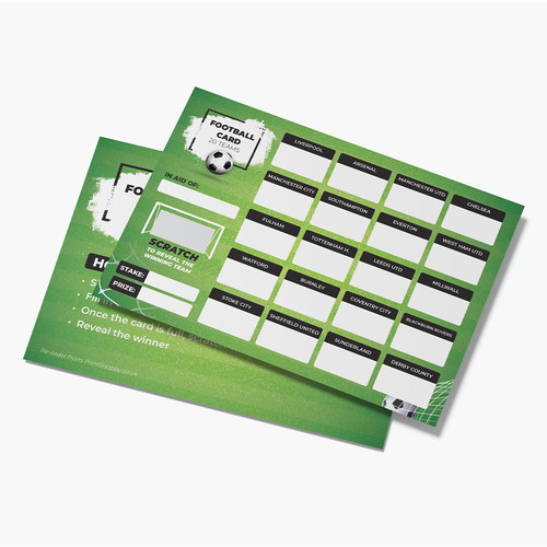 Football scratch cards - football,