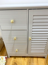 BRAND NEW Dunelm Nautical 3-door bathroom / hall cabinet