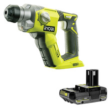 Ryobi R18SDS-0 18V ONE+ Cordless 3-Mode SDS+ Drill & 2Ah 18V ONE+ Battery Kit