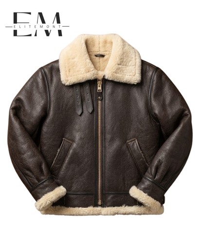 Mens sheepskin leather - b3,
