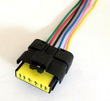 6 Pin Rear Tail Light Connector Prewired Plug Wiring Fits Nissan Micra III (K12)