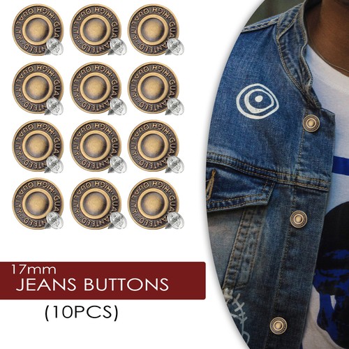 Jeans buttons 17mm hammer - 17mm, on