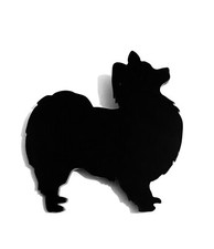 Papillon Dog Brooch Pin Scarf