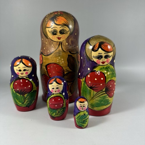 Vintage nesting babushka - vintage,