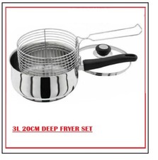 3L 20CM DEEP FRYER SET 3PC