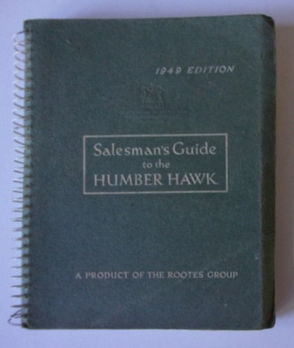 Humber hawk iii orig 1949 - humber,