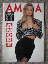 1987 AMICA mag Uma Thurman Rachel Hunter IMAN M Bellucci Michelle Eabry Zatezalo