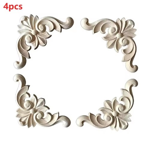 4pcs wooden carved corner - carved,