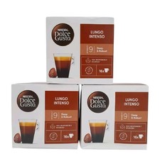 Nescafé Dolce Gusto Lungo Intenso Coffee Pods 3 Boxes (48 Pods Total)