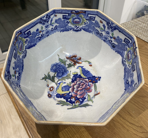 Antique masons ironstone - masons, blue