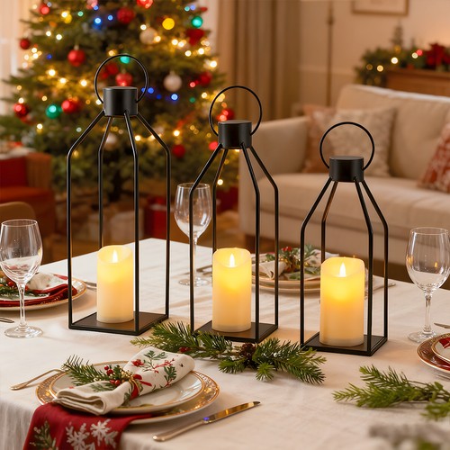 Pack metal candle holder - candle,