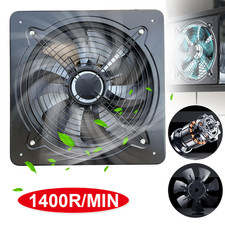 12 inch Industrial Ventilation Extractor Metal Plate Fan Axial Commercial Blower